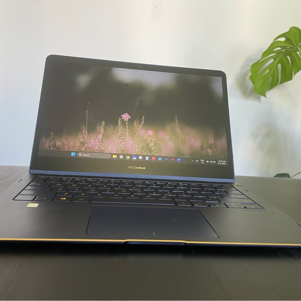 ASUS ZenBook Elegant Blue and Gold Laptop
